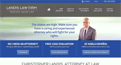 Desktop Screenshot of landislawfirm.com